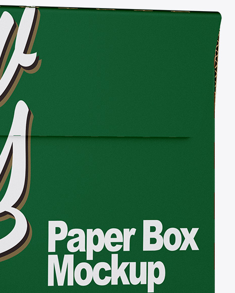 Matte Paper Box Mockup