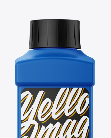 Matte Plastic Bottle Mockup