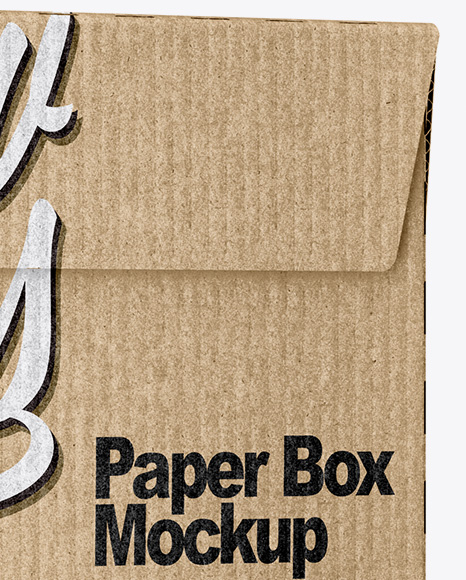 Kraft Paper Box Mockup