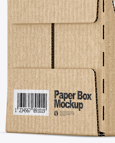 Kraft Paper Box Mockup