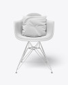 Chair With Pillow Mockup