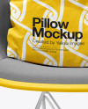 Chair With Pillow Mockup