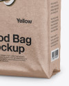 Kraft Stand-up Food Bag Mockup