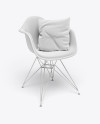 Chair With Pillow Mockup