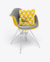 Chair With Pillow Mockup