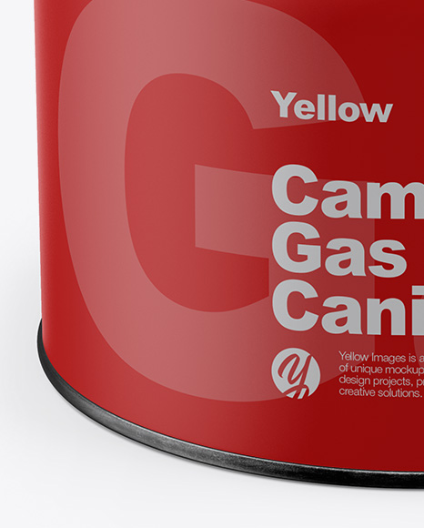 Matte Gas Canister Mockup