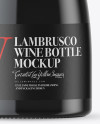 Green Glass Lambrusco Red Wine Bottle Mockup Green Glass Lambrusco Red Wine Bottle Mockup