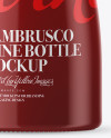 Green Glass Lambrusco Red Wine Bottle Mockup Green Glass Lambrusco Red Wine Bottle Mockup