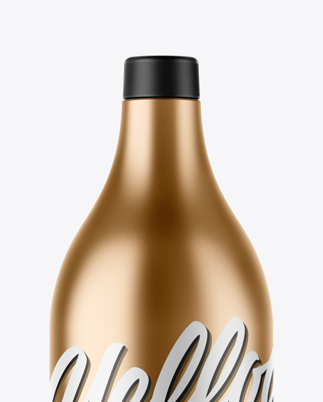 Metallic Shampoo Bottle Mockup