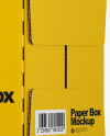 Glossy Paper Box Mockup