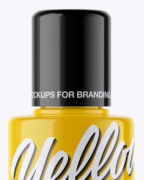 Glossy Cosmetic Bottle Mockup