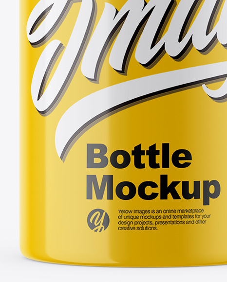 Glossy Cosmetic Bottle Mockup