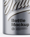 Matte Metallic Cosmetic Bottle Mockup