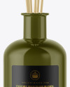 Glossy Bottle with Aroma Sticks Mockup Glossy Bottle with Aroma Sticks Mockup