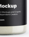 Clear Glass Jar w/ Sauce Mockup Clear Glass Jar w/ Sauce Mockup