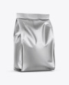 Matte Metallic Food Bag Mockup