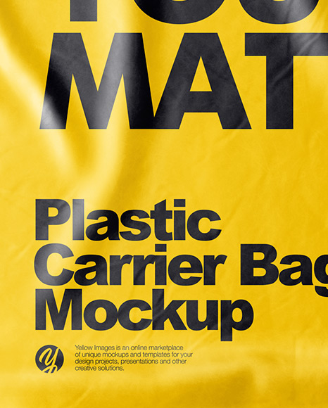 Plastic Carrier Bag Mockup