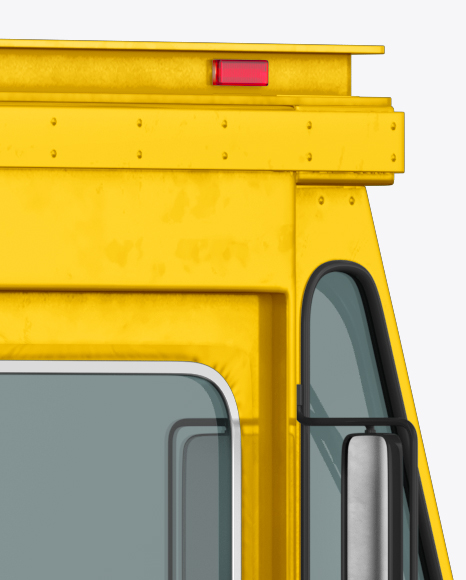 Foodtruck Mockup - Back Half Side View