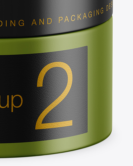 Matte Cosmetic Jar Mockup Matte Cosmetic Jar Mockup