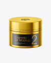 Metallic Cosmetic Jar Mockup Metallic Cosmetic Jar Mockup