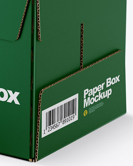 Matte Paper Box Mockup