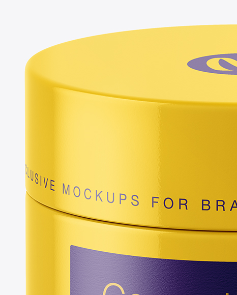 Glossy Cosmetic Jar Mockup Glossy Cosmetic Jar Mockup