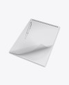 Matte Notebook w/ Pen Mockup