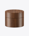 Wooden Cosmetic Jar Mockup