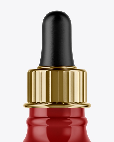 Glossy Dropper Bottle Mockup