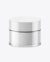 Clear Glass Cosmetic Jar Mockup