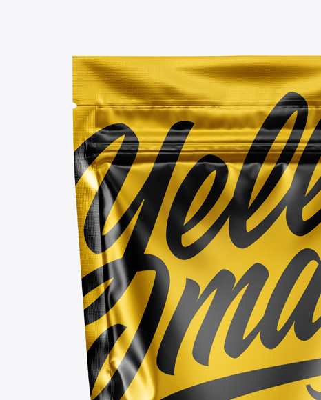 Matte Metallic Pouch Mockup