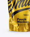 Matte Metallic Pouch Mockup