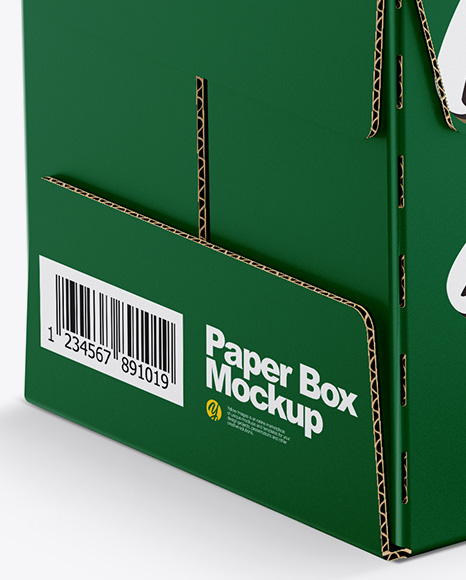 Matte Paper Box Mockup