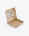 Opened Kraft Paper Box Mockup