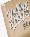 Opened Kraft Paper Box Mockup