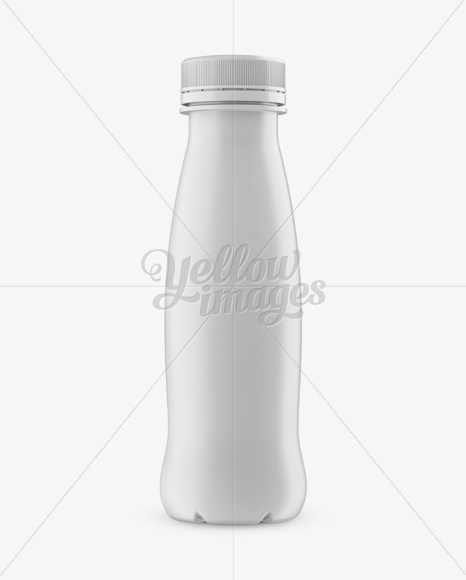 Matte Plastic Bottle Mockup - Front View