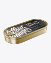 Metallic Fish Can Mockup