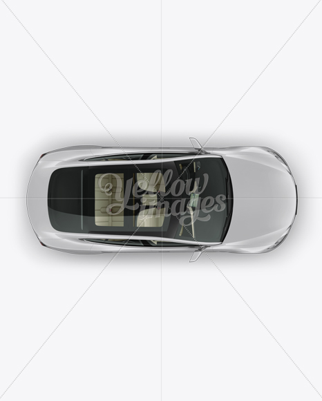 Tesla Model S Mockup - Top View - Free Download Images High Quality PNG ...