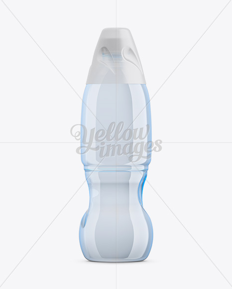 Clear Plastic Water Bottle Mockup