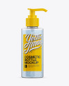Plastic Cosmetic Bottle w/ Batcher Mockup