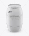 100L Plastic Barrel Mockup - High-Angle Shot - Free Download Images