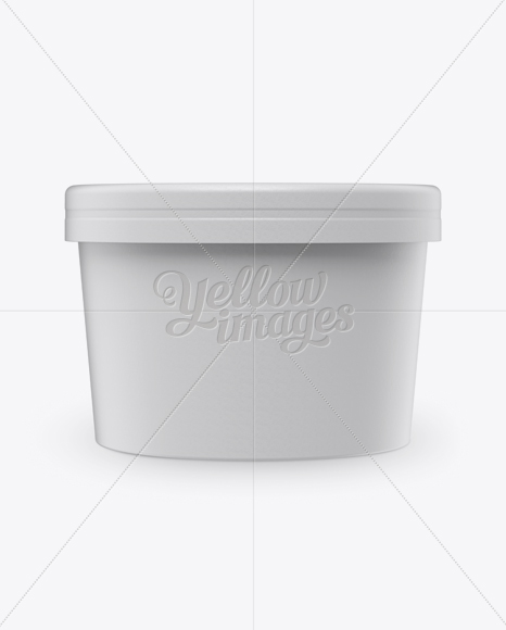 Ice Cream Cup Mockup - Front View