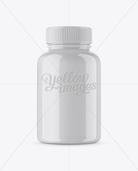 Glossy Pill Bottle Mockup