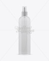 Clear Plastic Spray Bottle Mockup