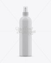 Glossy Plastic Spray Bottle Mockup