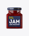 Glass Cherry Jam Jar Mockup Glass Cherry Jam Jar Mockup