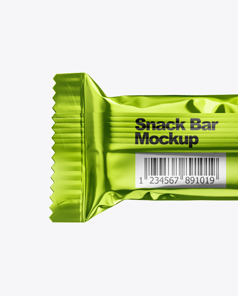 Metallic Snack Bar Mockup