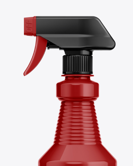 Plastic Spray Bottle Mockup