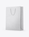 Kraft Shopping Bag - Half Side View