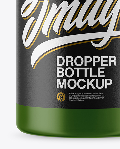 Matte Dropper Bottle Mockup